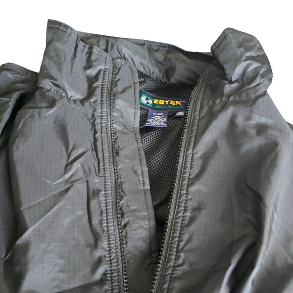 Eddie Bauer Ebtek Mens Black Waterproof Hooded Jacket Nylon Shell XXL CM2017 - Picture 9 of 9